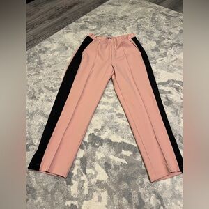 Pale pink & side stripe pant